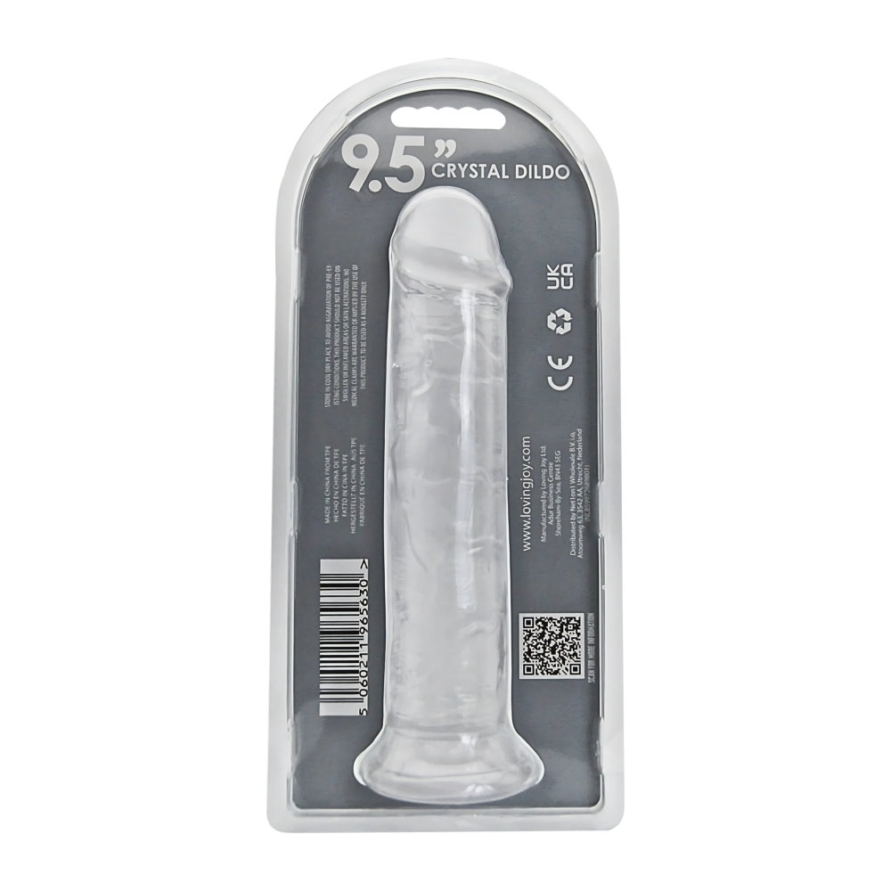n12185-loving-joy-9-5-inch-suction-cup-dildo-clear-new-pkg-bk