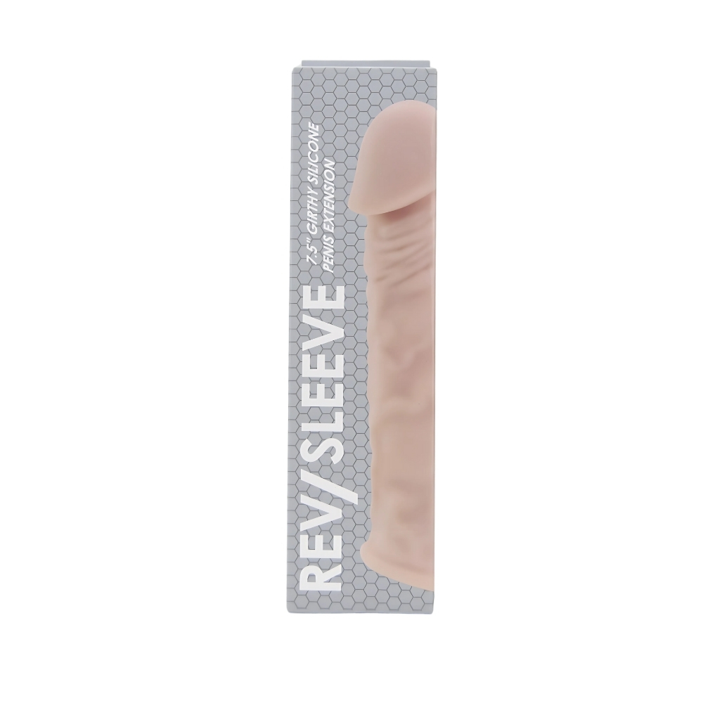 n12371-rev-sleeves-7-5-inch-girthy-realistic-silicone-penis-extension-sleeve-pkg